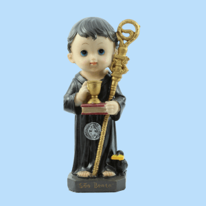Imagem Religiosa São Bento Infantil - 20cm