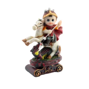 São Jorge Infantil 15cm Resina | O Guerreiro da Fé e Proteção